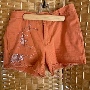 Vintage Gap Hand Painted Armadillo Shorts